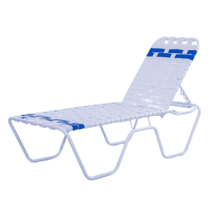C140B 14-inch Basketweave Strap Chaise Lounge