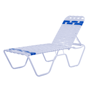 C160B 16-inch Basketweave Strap Chaise Lounge