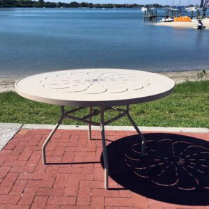 PTC42 42-inch Round Aluminum Patio Table