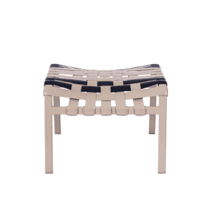 R15B Basketweave Strap Ottoman