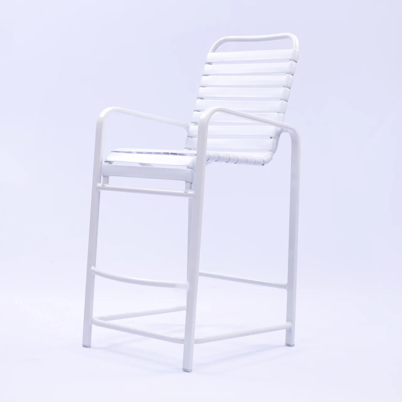 R75 Strap Patio Bar Stool with Arms A&K Enterprise of Manatee, Inc.